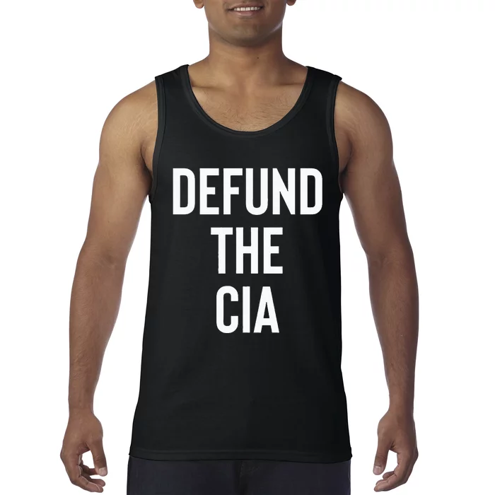 Defund The CIA Central Intelligence Agency Politics Tank Top