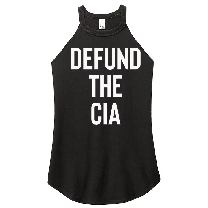 Defund The CIA Central Intelligence Agency Politics Women’s Perfect Tri Rocker Tank