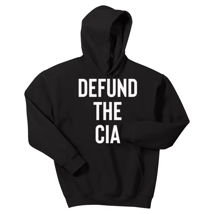 Defund The CIA Central Intelligence Agency Politics Kids Hoodie