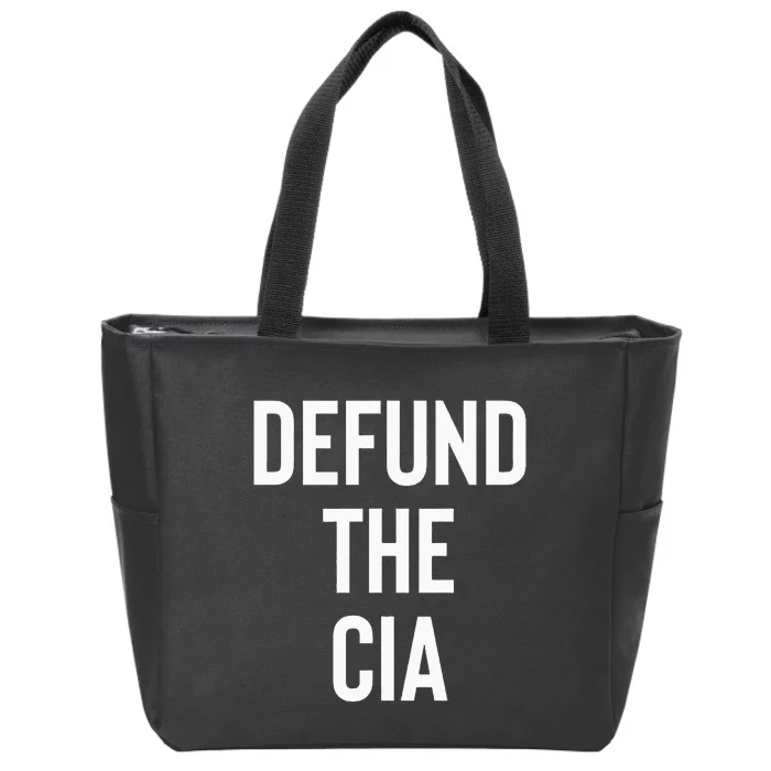 Defund The CIA Central Intelligence Agency Politics Zip Tote Bag