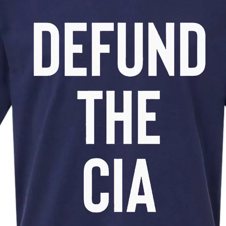 Defund The CIA Central Intelligence Agency Politics Sueded Cloud Jersey T-Shirt