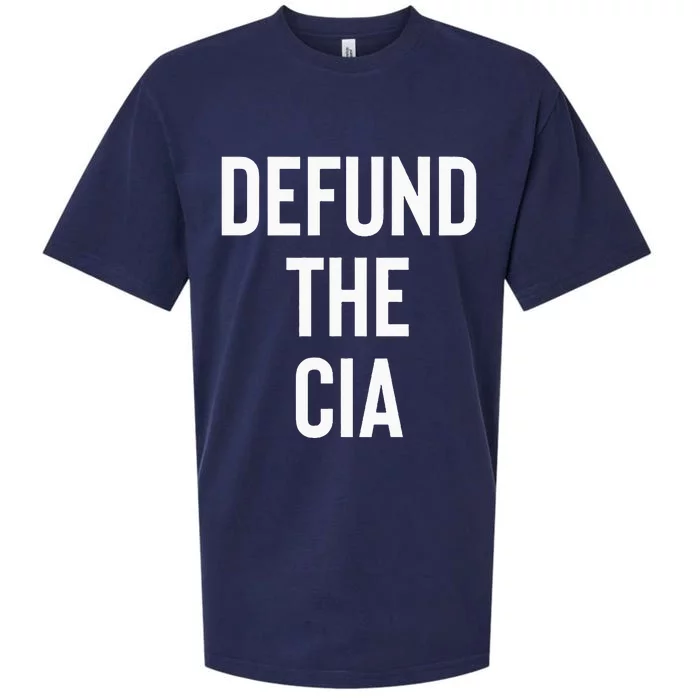 Defund The CIA Central Intelligence Agency Politics Sueded Cloud Jersey T-Shirt