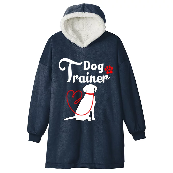 Dog Trainer Cool Gift Hooded Wearable Blanket