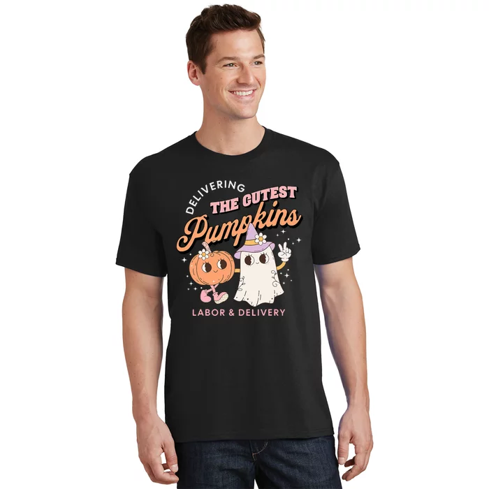 Delivering The Cutest Pumpkins Labor & Delivery Halloween T-Shirt