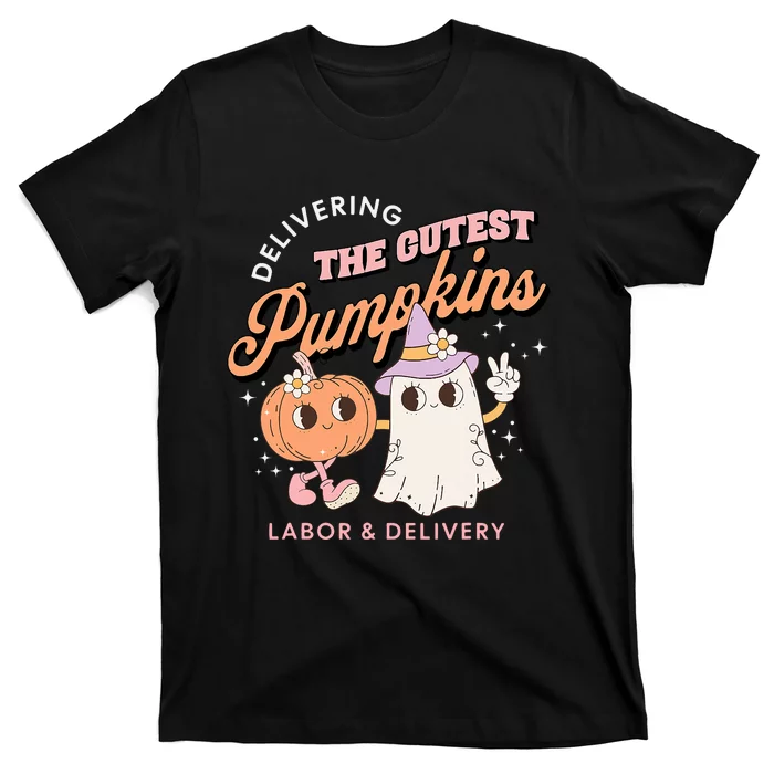 Delivering The Cutest Pumpkins Labor & Delivery Halloween T-Shirt