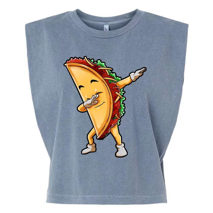 Dabbing Taco Cinco De Mayo Funny Mexican Food Dab Garment-Dyed Women's Muscle Tee