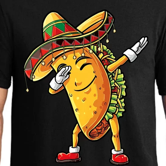 Dabbing Taco Cinco De Mayo Funny Mexican Food Dab Pajama Set