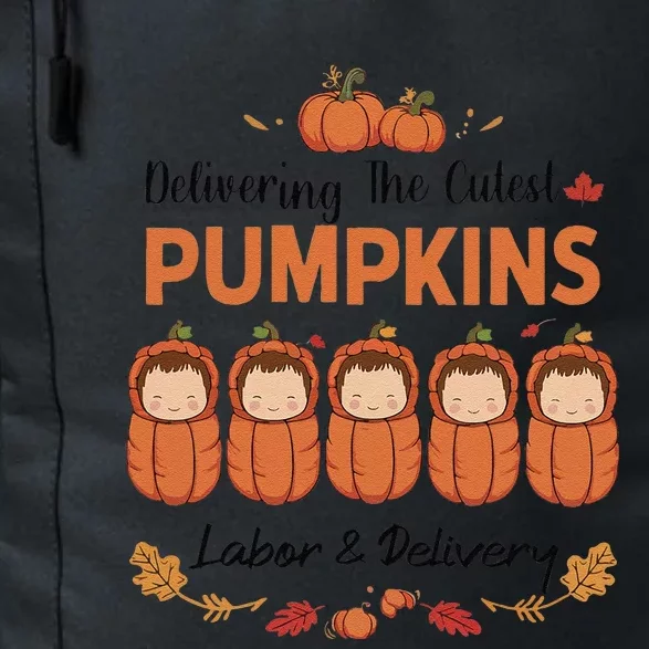 Delivering The Cutest Pumpkins Labor & Delivery Halloween Daily Commute Backpack