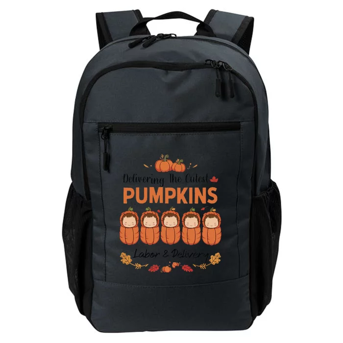 Delivering The Cutest Pumpkins Labor & Delivery Halloween Daily Commute Backpack