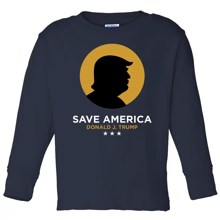 Donald Trump Classy Save America Toddler Long Sleeve Shirt