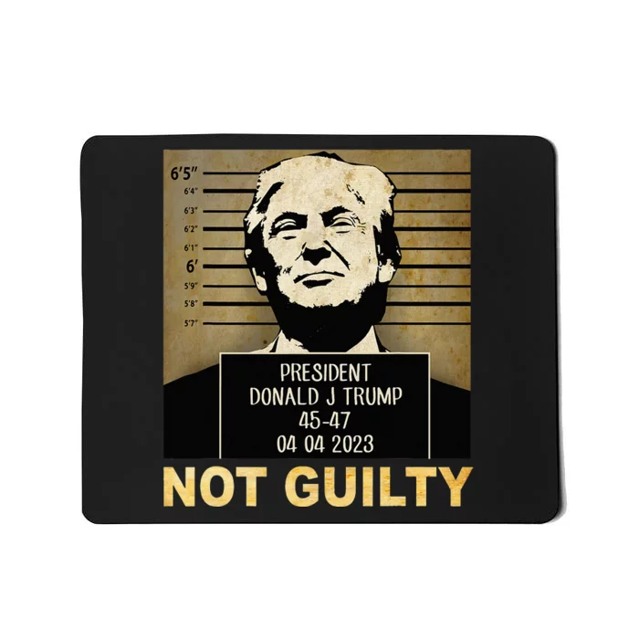 Donal Trump campaig releases mugshot Not Guilty Mousepad