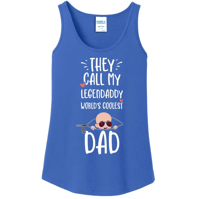 Dad: They Call My Legendaddy Worlds Coolest Da Pregnancy Great Gift Ladies Essential Tank