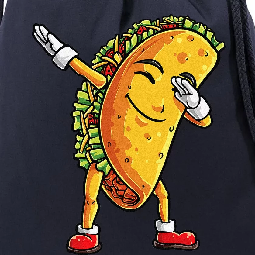 Dabbing Taco Cinco De Mayo Funny Mexican Food Dab Drawstring Bag