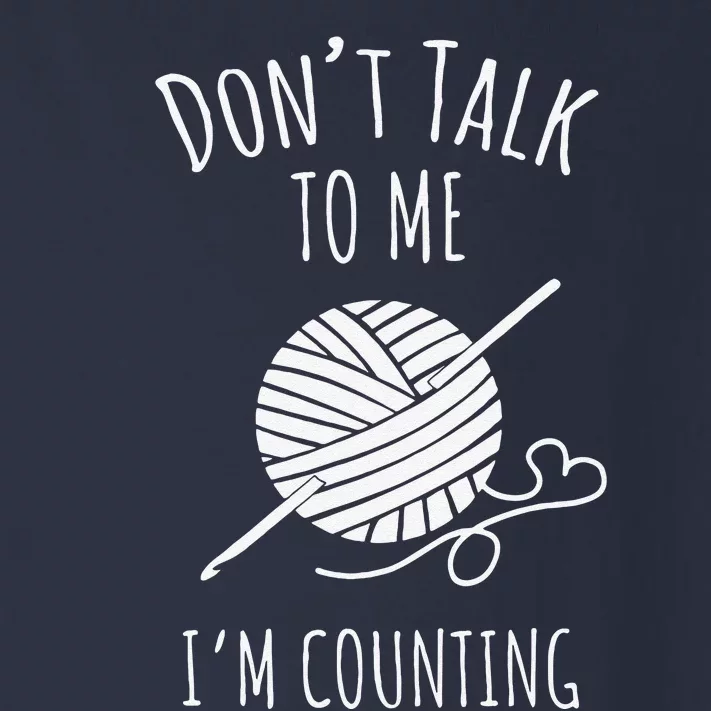 Don't Talk Counting Crochet Crocheting Gift Toddler Long Sleeve Shirt