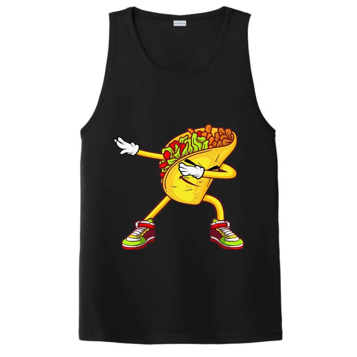 Dabbing Taco Cinco De Mayo Funny Mexican Food Dab Performance Tank