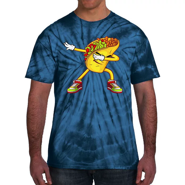 Dabbing Taco Cinco De Mayo Funny Mexican Food Dab Tie-Dye T-Shirt