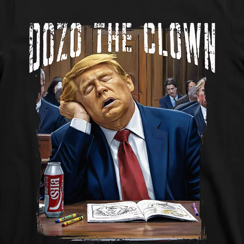 Dozo The Clown Donald Trump Sleeping At Trial T-Shirt