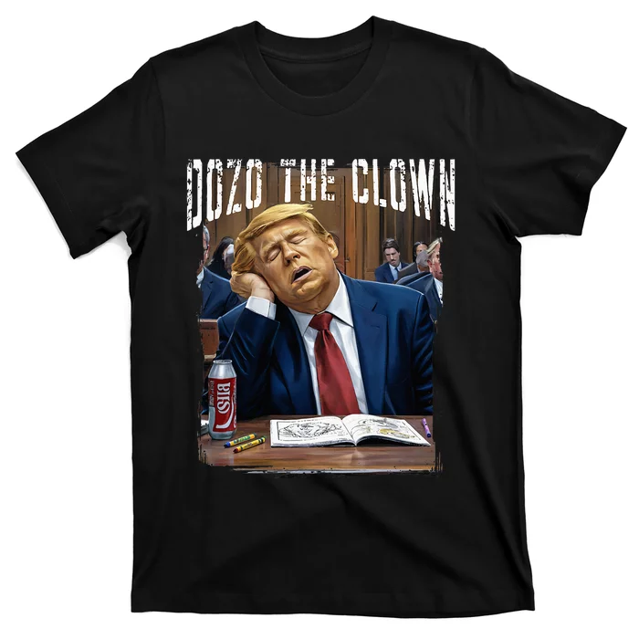 Dozo The Clown Donald Trump Sleeping At Trial T-Shirt