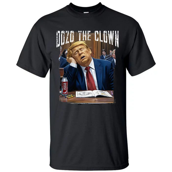 Dozo The Clown Donald Trump Sleeping At Trial Tall T-Shirt