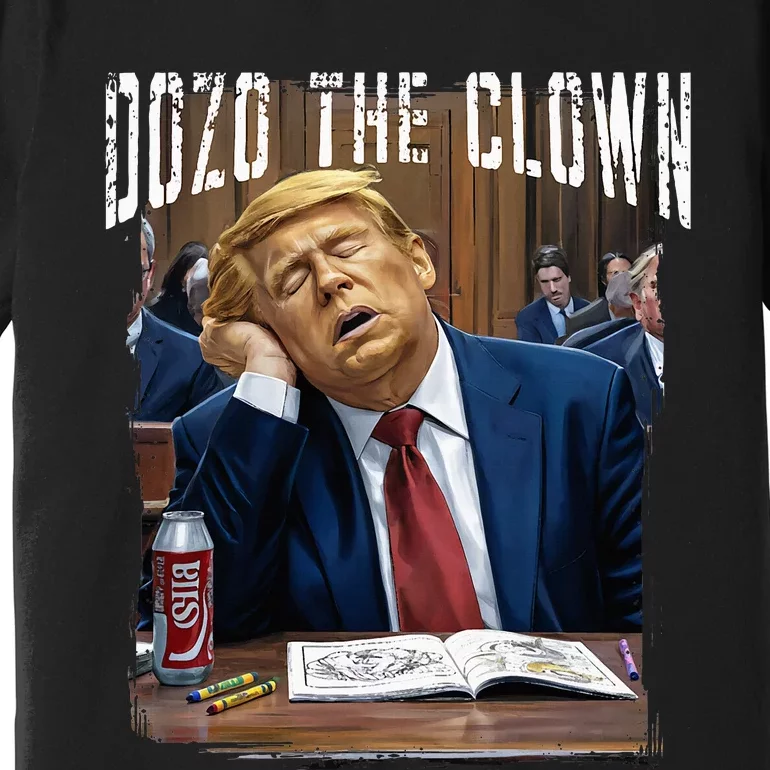 Dozo The Clown Donald Trump Sleeping At Trial Premium T-Shirt