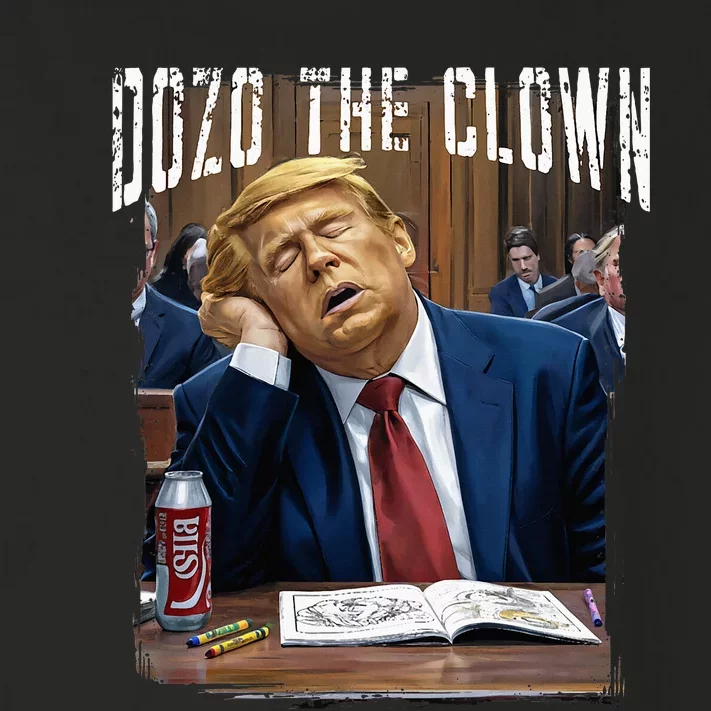 Dozo The Clown Donald Trump Sleeping At Trial Toddler Long Sleeve Shirt