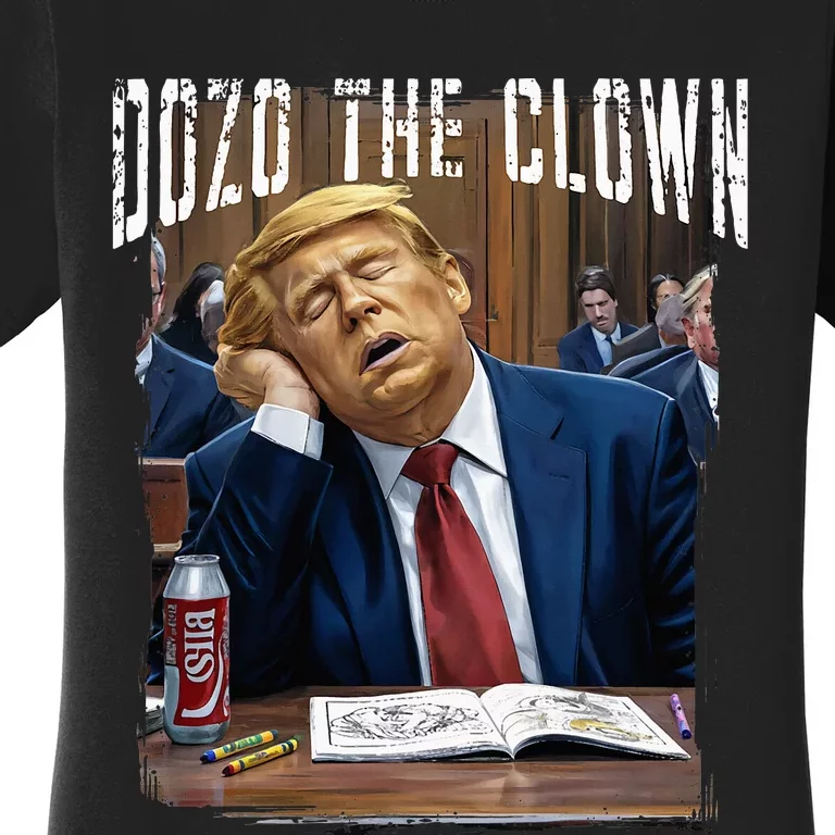 Dozo The Clown Donald Trump Sleeping At Trial Women's T-Shirt