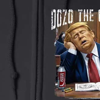 Dozo The Clown Donald Trump Sleeping At Trial Full Zip Hoodie