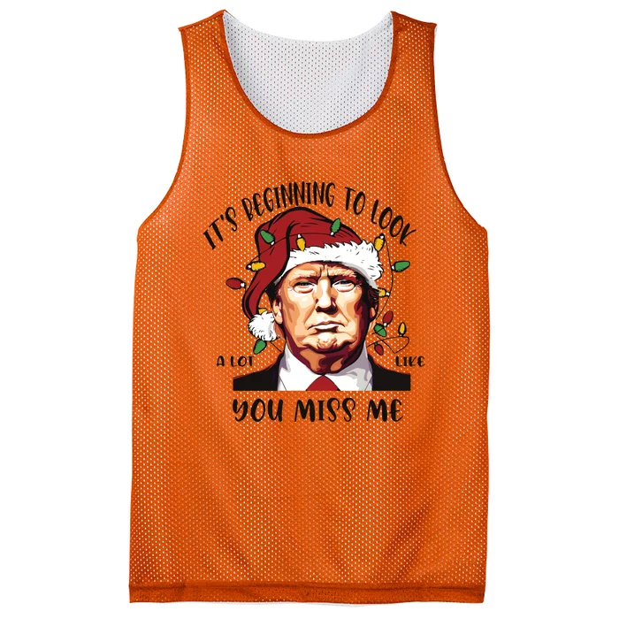 Donald Trump Christmas Mesh Reversible Basketball Jersey Tank