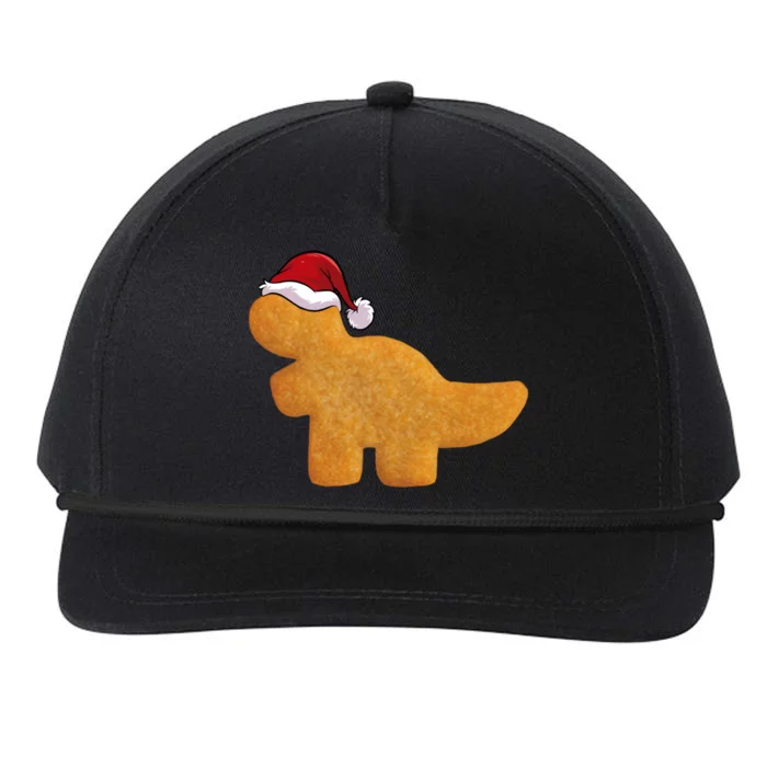 Dino Trex Chicken Nugget Funny Tyrannosaurus Christmas Funny Gift Snapback Five-Panel Rope Hat