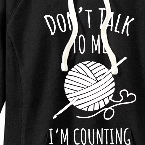 Don't Talk Counting Crochet TShirt Crocheting Gift TShirt Women's Fleece Hoodie