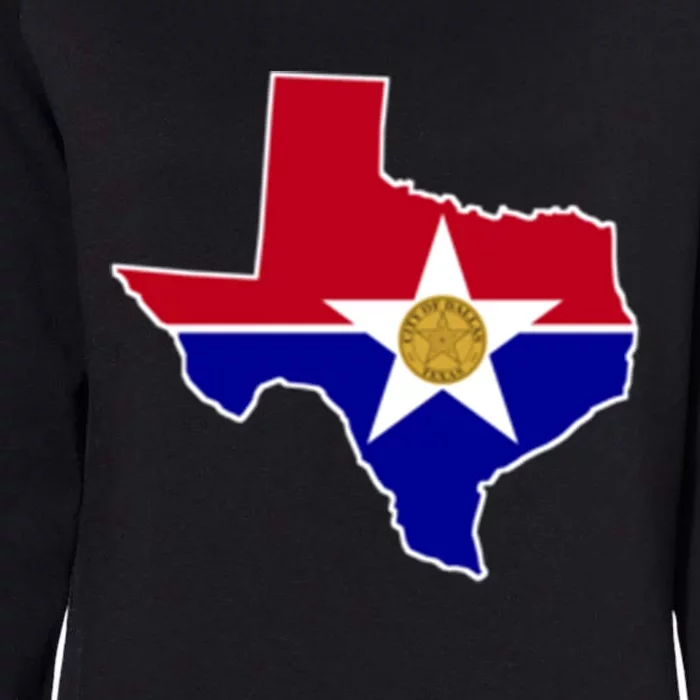 Dallas Texas City Flag Gift Womens California Wash Sweatshirt