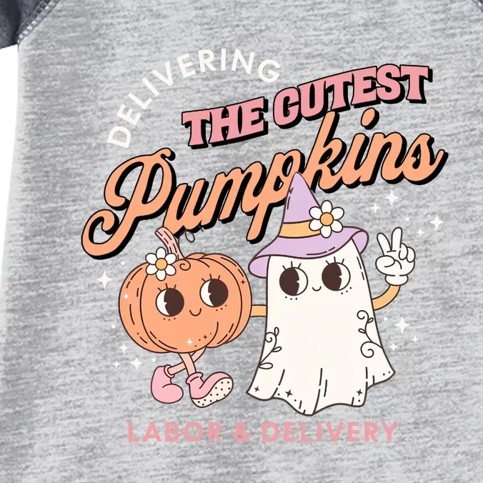 Delivering The Cutest Pumpkins Labor And Delivery Nurse Halloween Infant Baby Jersey Bodysuit