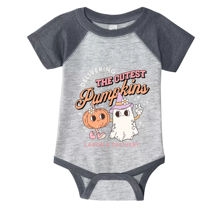 Delivering The Cutest Pumpkins Labor And Delivery Nurse Halloween Infant Baby Jersey Bodysuit