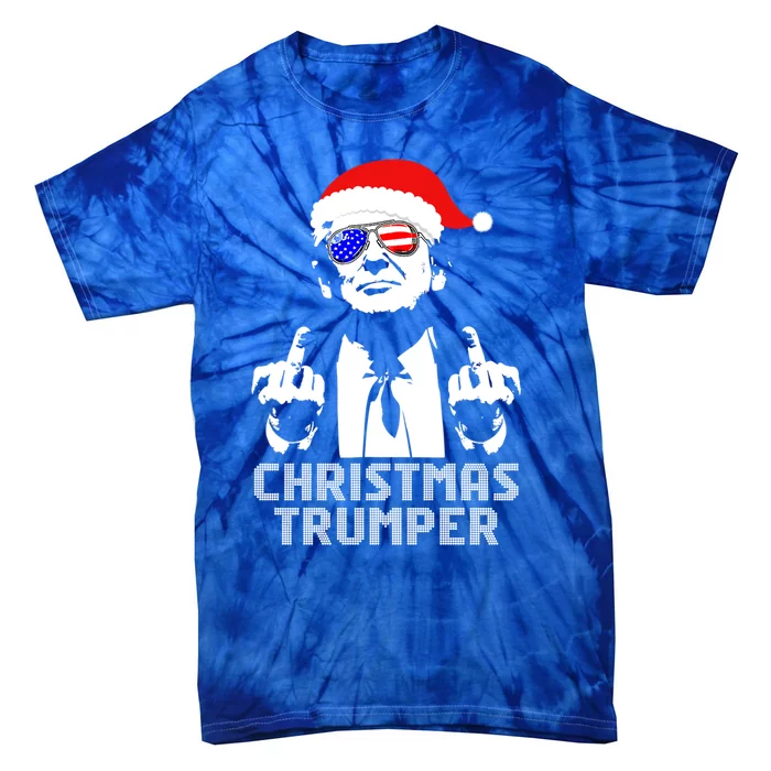 Donald Trump Christmas Trumper Make Christmas Great Again Gift Tie-Dye T-Shirt