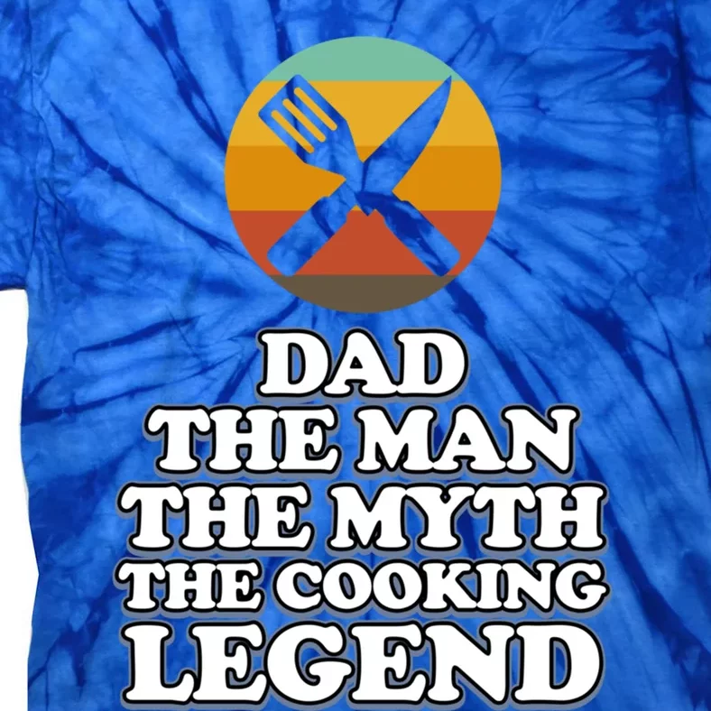 Dad The Cooking Legend Cook Chef Kitchen Food Maker Graphic Meaningful Gift Tie-Dye T-Shirt