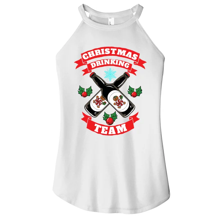 Drinking Team Chirstmas Women’s Perfect Tri Rocker Tank