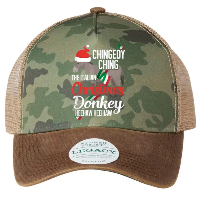 Dominick The Christmas Donkey Italian Christmas Donkey Legacy Tie Dye Trucker Hat