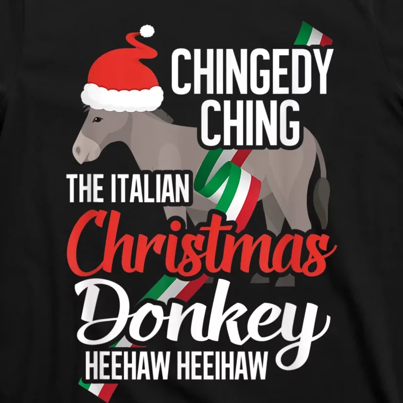 Dominick The Christmas Donkey Italian Christmas Donkey T-Shirt