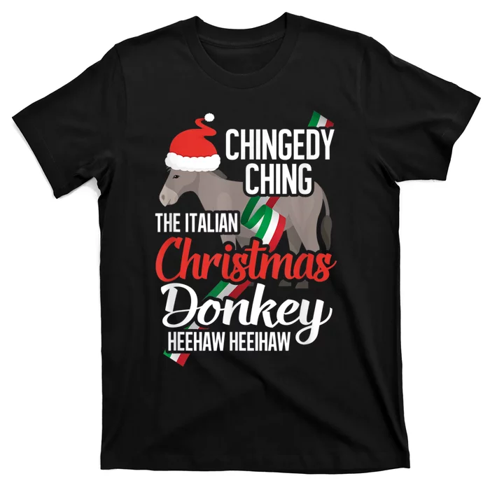 Dominick The Christmas Donkey Italian Christmas Donkey T-Shirt