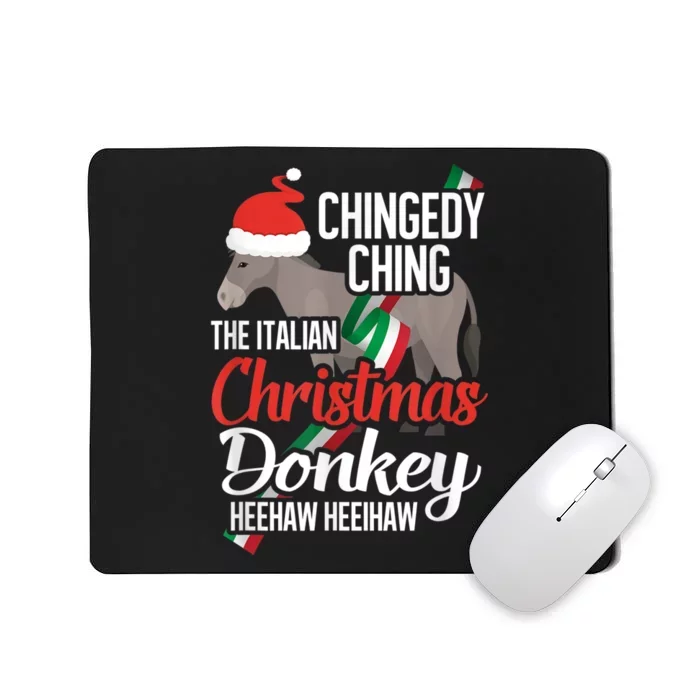 Dominick The Christmas Donkey Italian Christmas Donkey Mousepad