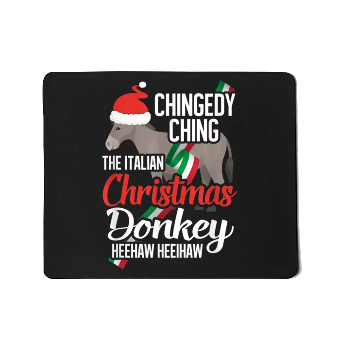 Dominick The Christmas Donkey Italian Christmas Donkey Mousepad