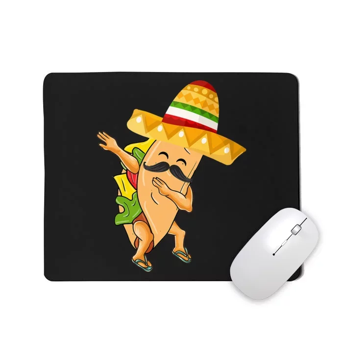 Dabbing Taco Cinco de Mayo Funny Mexican Dab Mousepad