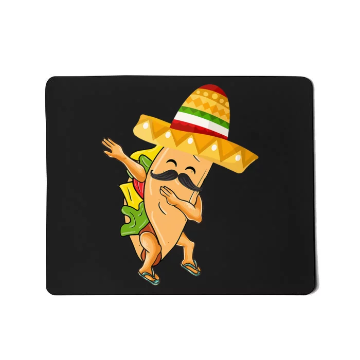 Dabbing Taco Cinco de Mayo Funny Mexican Dab Mousepad