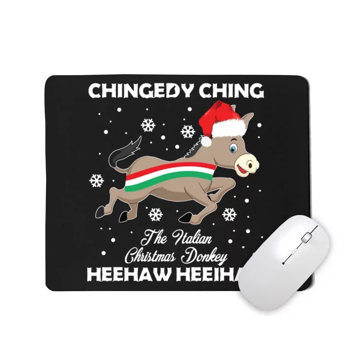 Dominick The Christmas Donkey Italian Donkey Mousepad