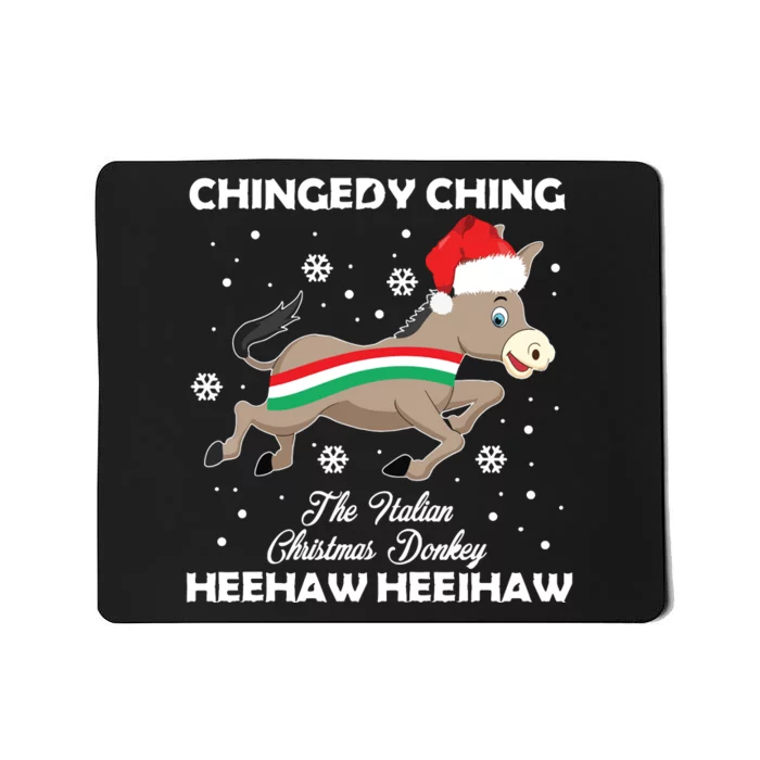 Dominick The Christmas Donkey Italian Donkey Mousepad