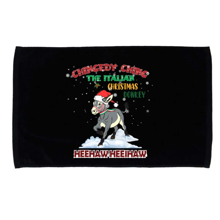 Dominick The Christmas Donkey Italian Donkey Christmas Cool Gift Microfiber Hand Towel