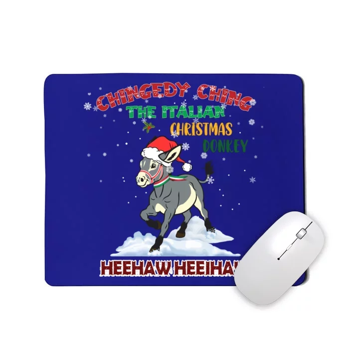 Dominick The Christmas Donkey Italian Donkey Christmas Cool Gift Mousepad