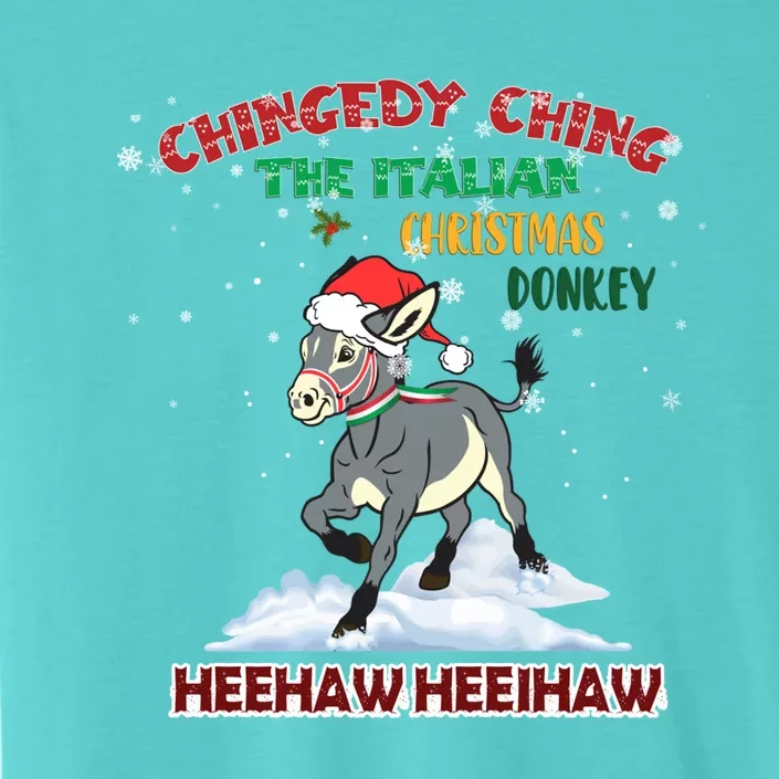 Dominick The Christmas Donkey Italian Donkey Christmas Cool Gift ChromaSoft Performance T-Shirt