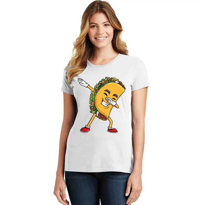 Dabbing Taco Cinco de Mayo Funny Mexican Dab Women's T-Shirt