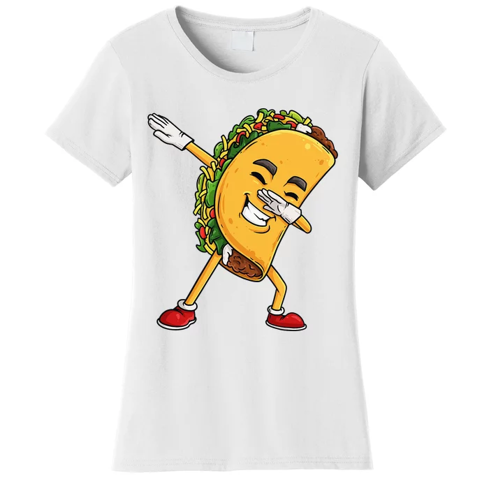 Dabbing Taco Cinco de Mayo Funny Mexican Dab Women's T-Shirt